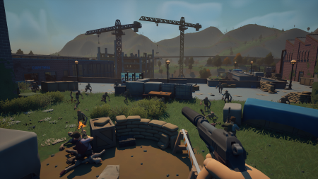 Zombies attacking position